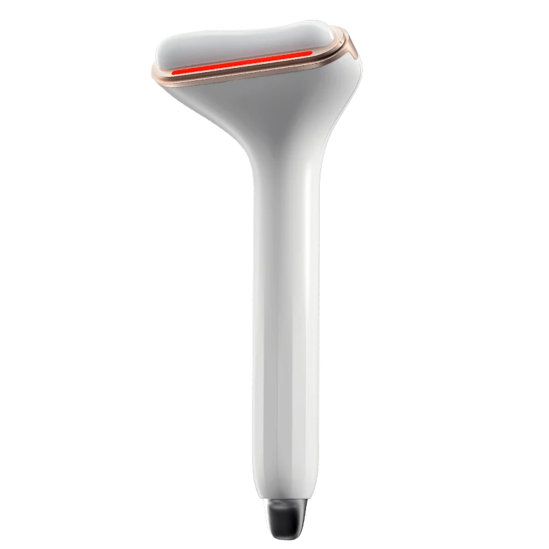 Techlove Handle Design Handle Easy Scraping Massager 3in1 Jade Quartz Roller Red Light Bodi Guasha Facial Bar Set Skin Care Tool