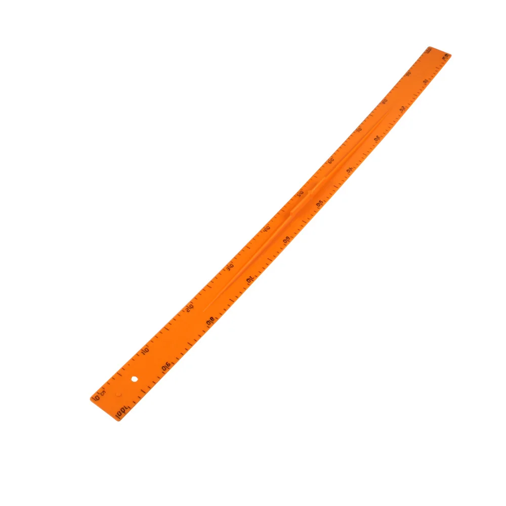 100cm 1 Meter 39inches Plastic Straight Scribing Cutting Ruler With Handle for teaching
