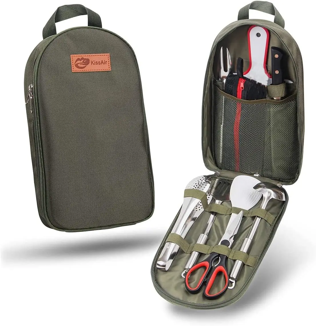 Гриля и кемпинга кухонная утварь набор для пребывания на открытом воздухе барбекю-Кемпинг посуда посуды кухни аксессуары