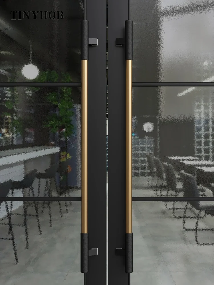 Knurled/Textured Pattern Door Handles / Villa Door Handle for Wooden/ Glass Double Single Sided Door Handles Furniture Hardware