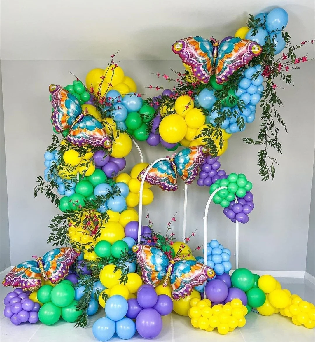 Macaron colorful colors spring theme Balloon Arch Garland kit for girl birthday baby shower Party wedding Anniversary decoration