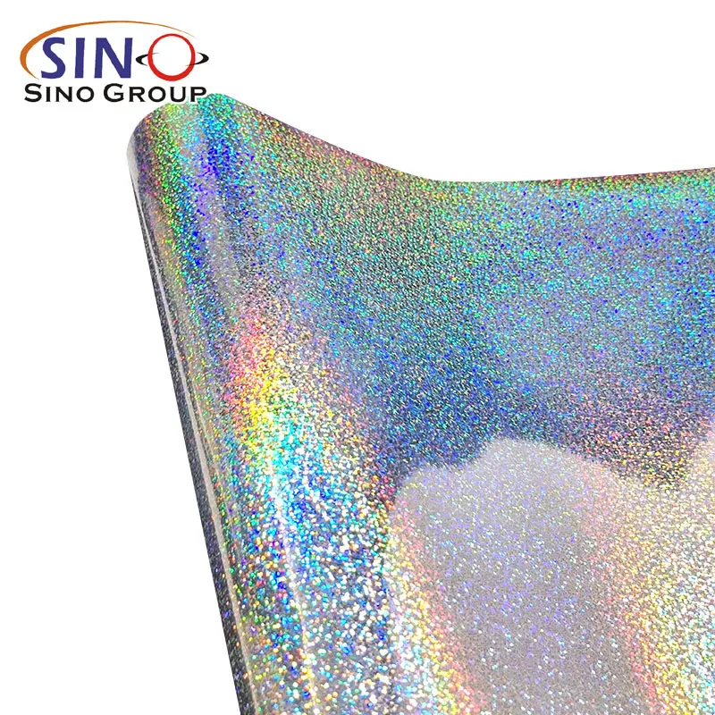 1.27X50M Free Sample Holographic Laser Sparkle Dots Printing PVC Vinyl Film