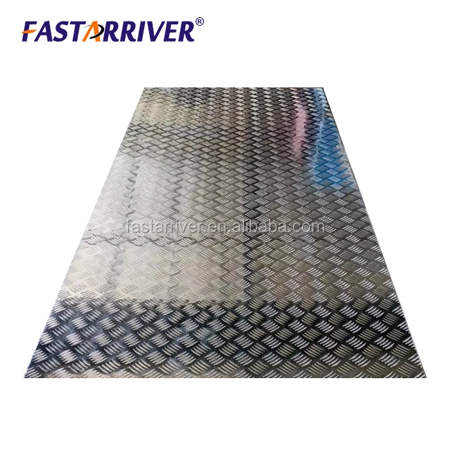 China supplier 3xxx 3003 checkered diamond aluminum plate sheet for floor bus