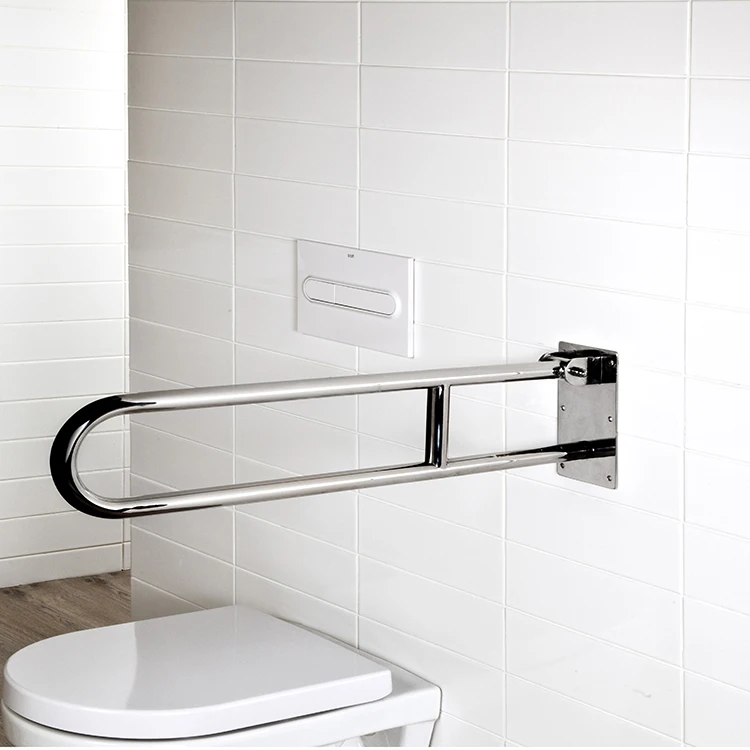 2022 New Stainless Steel Folding Toilet Handicap Bathroom Grab Bar