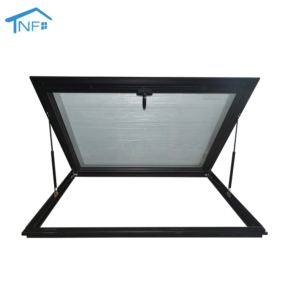 Modern Electric Automatic Quality Flat Roof Glass Price Aluminum Awning Skylight Roof Window Skylights