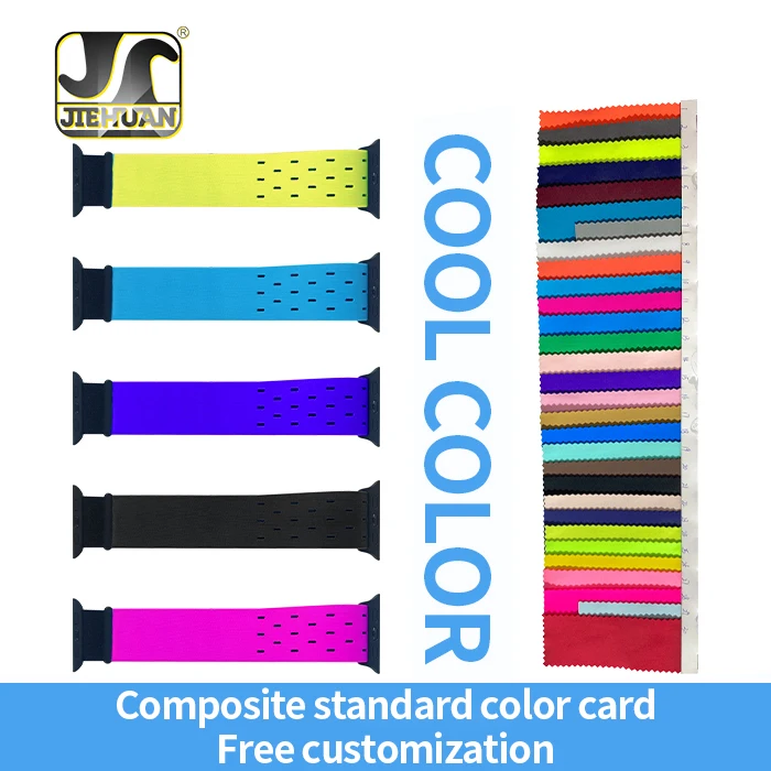 Jiehuan Precision Sport Loop Armbands Customizable Soft Straps with Heart Rate Monitoring Tracking Watch Bands for Sports