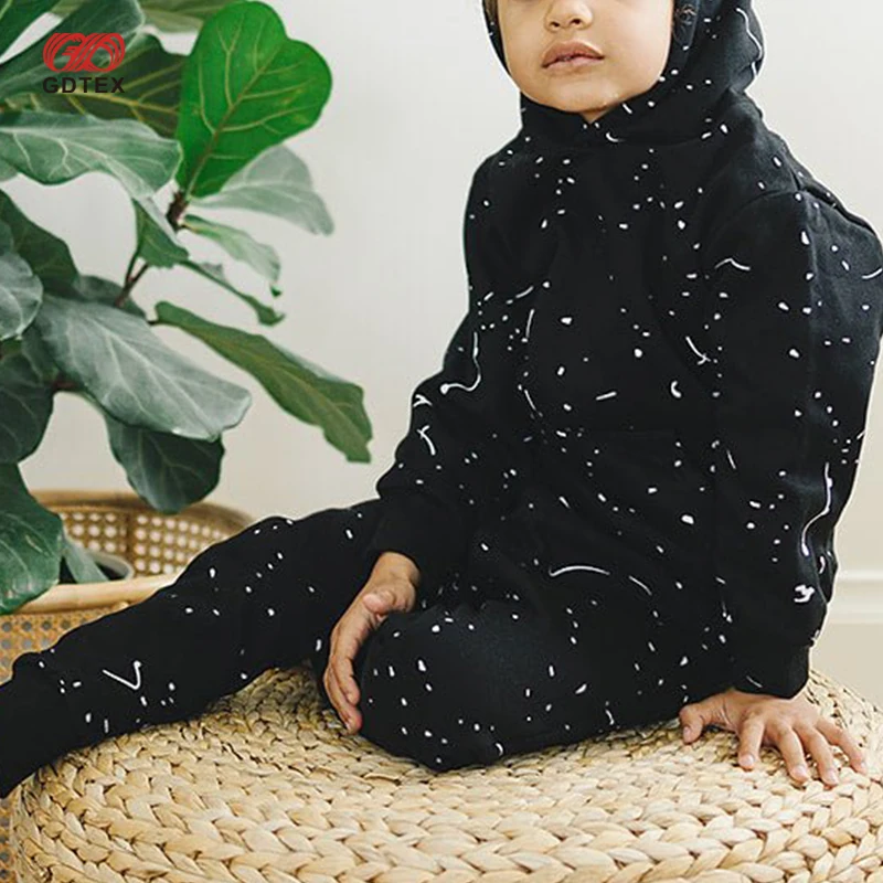 GDTEX Custom Negotiable Price Paint Splatter Kids Clothing Sets Children Kids Joggers Set Sweatsuit Kid Boy Jogger set