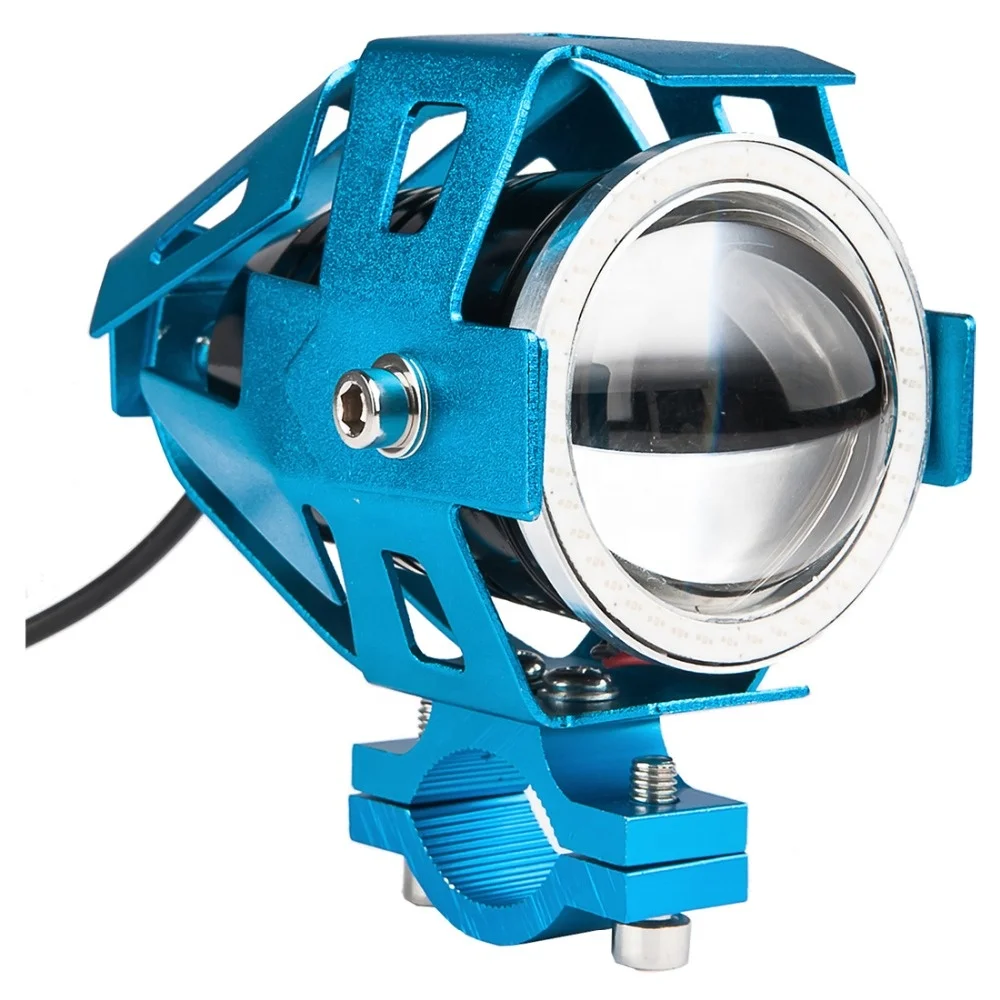 60W Waterproof Motorcycle LED Headlight 3000LMW U7 Motorbike LED Driving Fog Spot Head Lamp