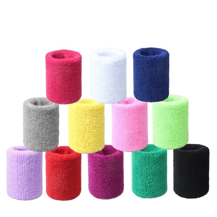 Детская наручи подростков для бега на открытом воздухе Баскетбол впитывает пот и протирки полиэстер хлопок и шерсть кольцо браслет W-1095