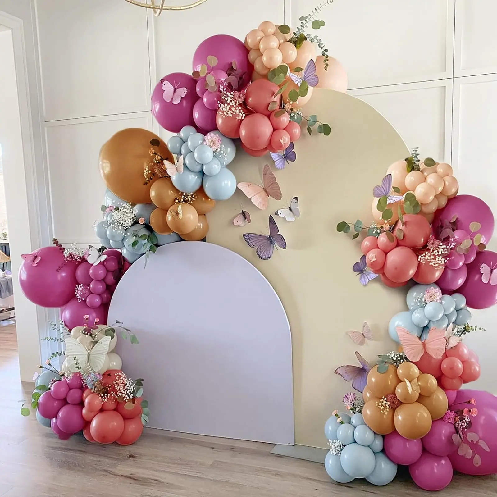 Dusty Pink Balloon Garland Boho Balloons Pastel Balloon Arch Kit Latex For Bridal Shower Girl Birthday Party Decorations