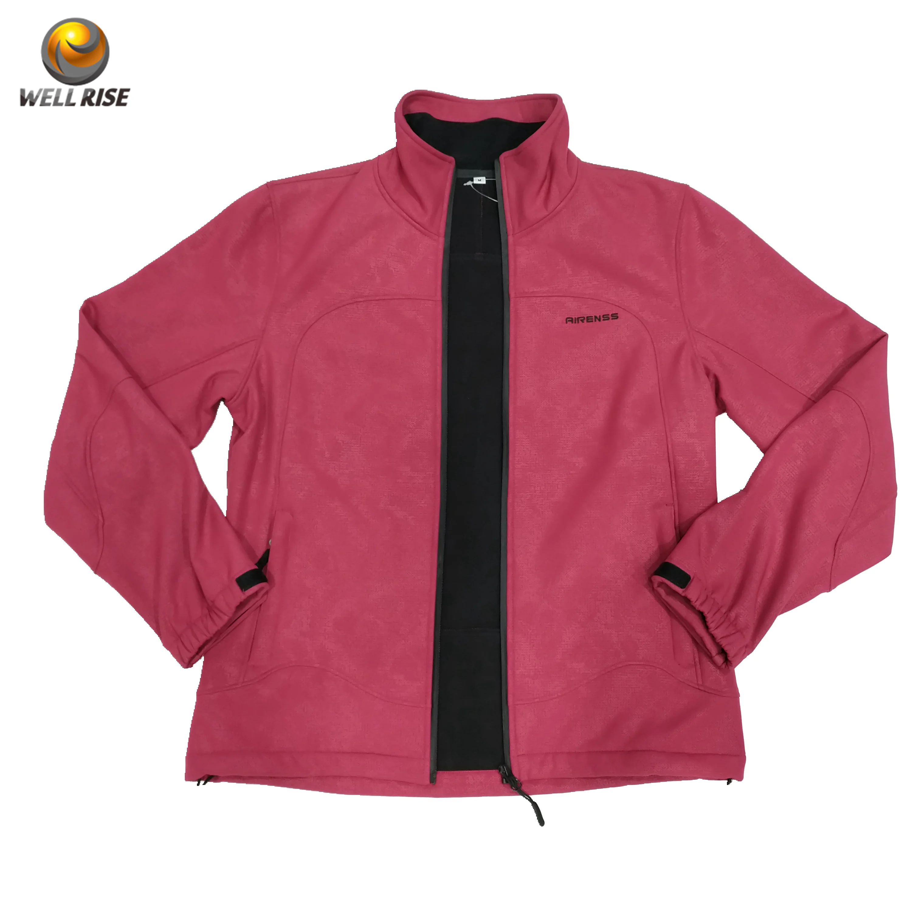 Женская куртка на молнии спереди с логотипом под заказ