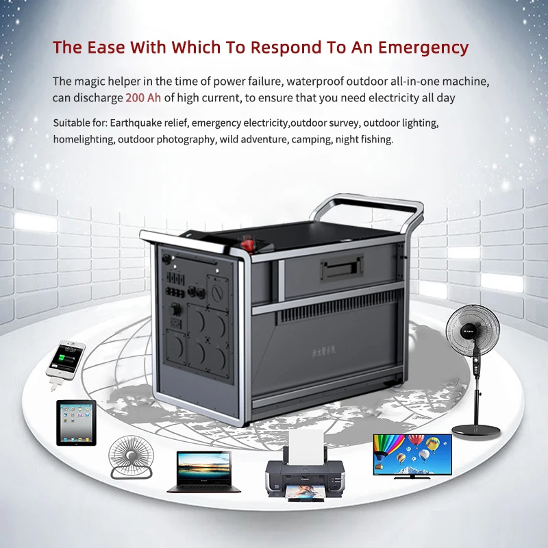 Outdoor Waterproof Portable Stored Energy All In One Machine 6KW Class of Protection IP65 IP67 All In One Machine