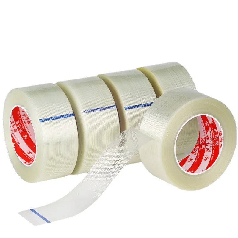 Low Price Guaranteed Quality Self Adhesive Reinforced Single-Sided Glass Fiber Filament Packing Tape