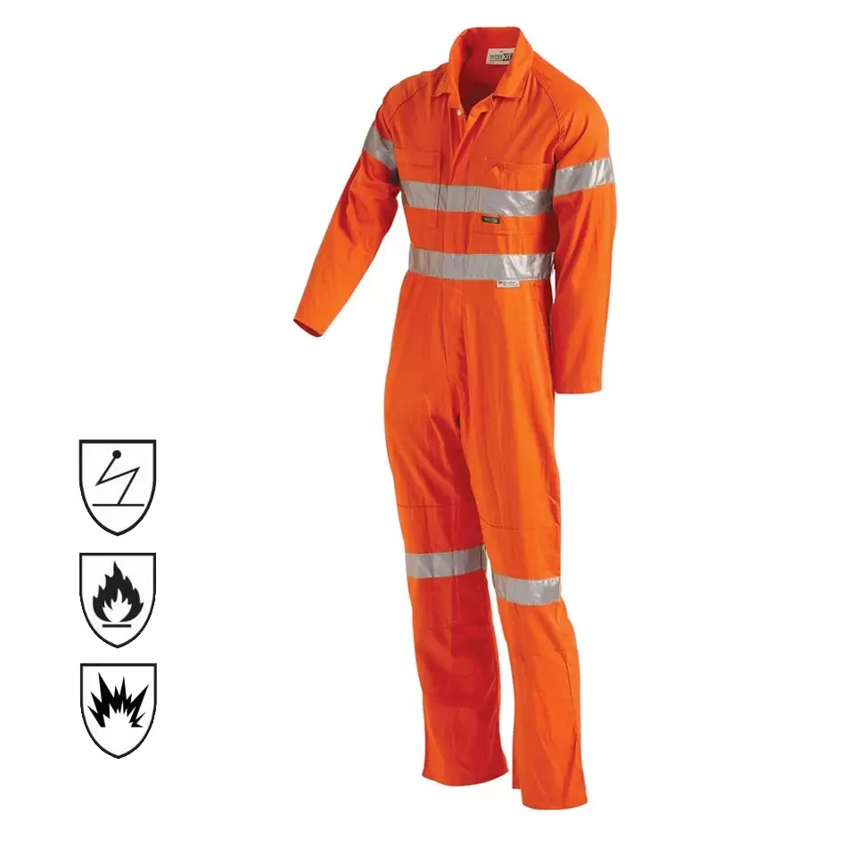 reflective FR electrical suit safety coverall with reflector