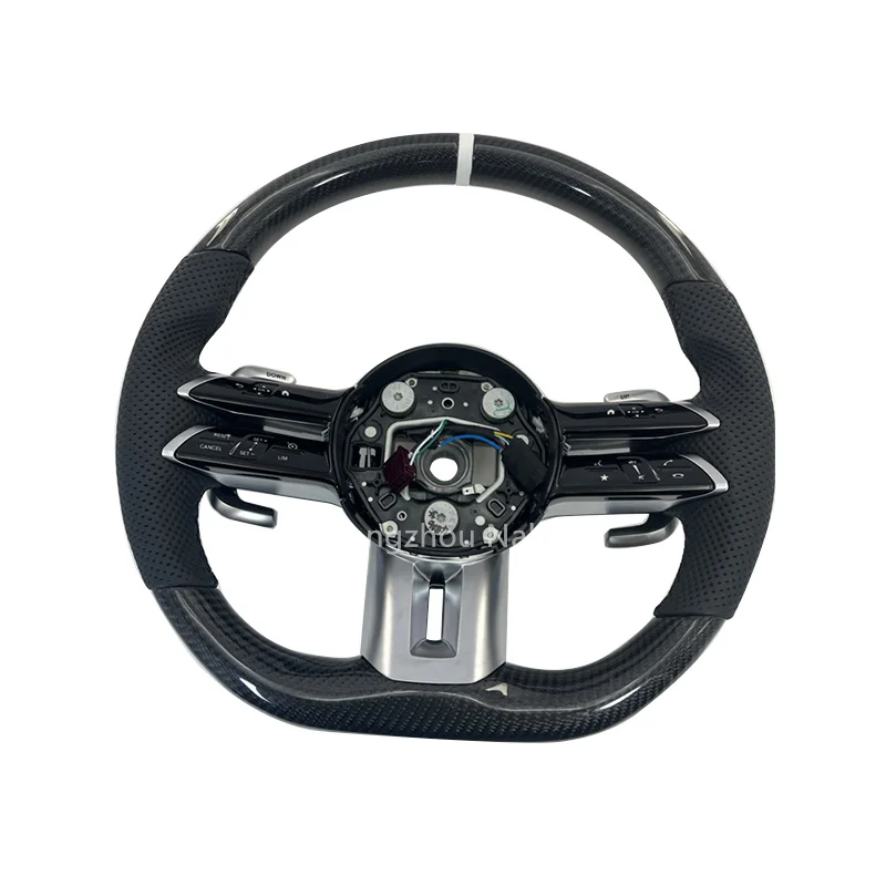 Best customized carbon fiber sports steering wheel for Benz W204 W205 W211 W212 W222 AMG GT Led steering wheel