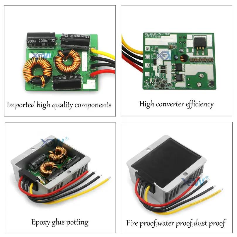 12V to 36V DC DC Converter 12V Step Up to 36V 10A 15A 150W Power Supply, Boost Module For Car LED