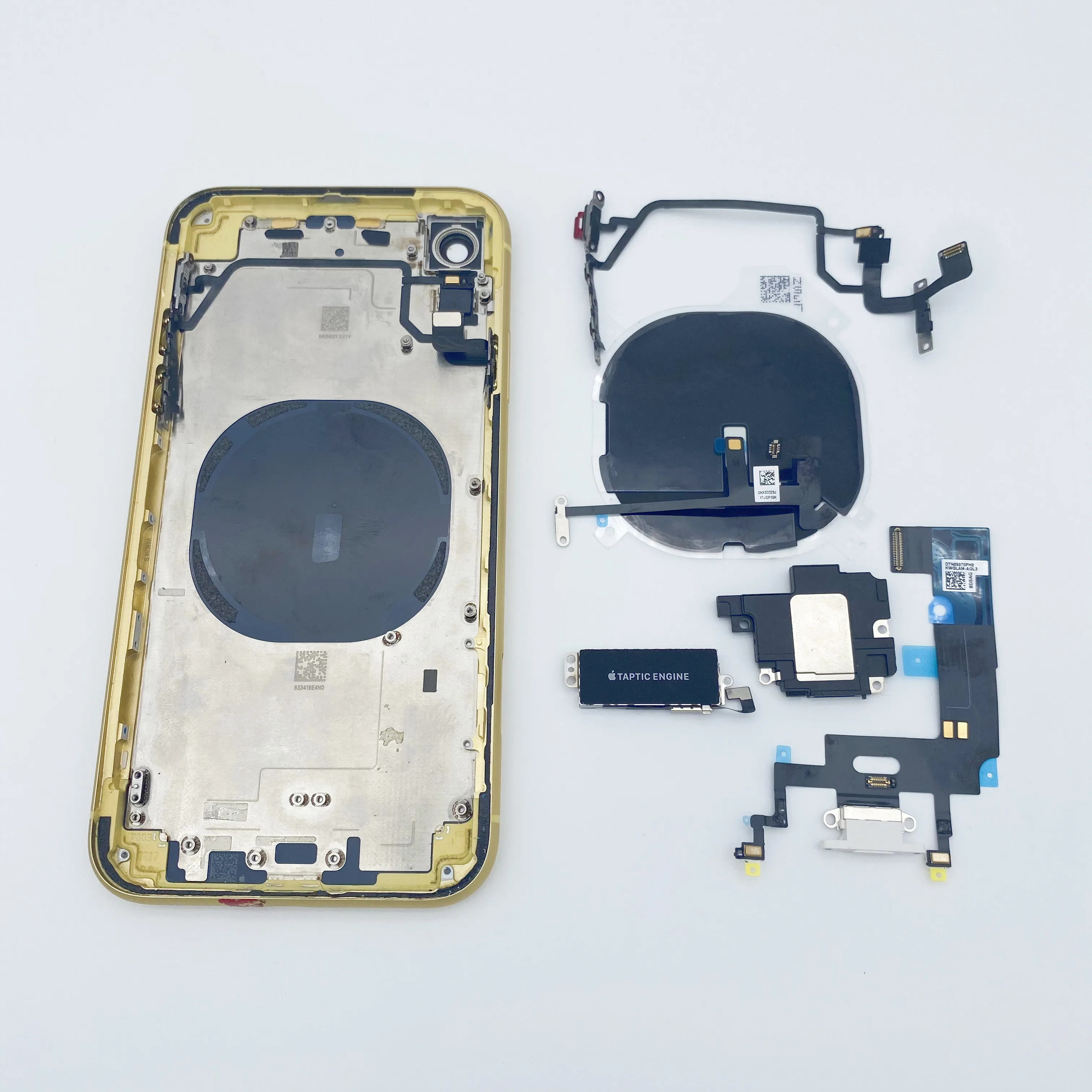 100% оригинальная задняя крышка мобильного телефона для Iphone XR средняя рамка с логотипом гибкие наборы стеклянный сменный