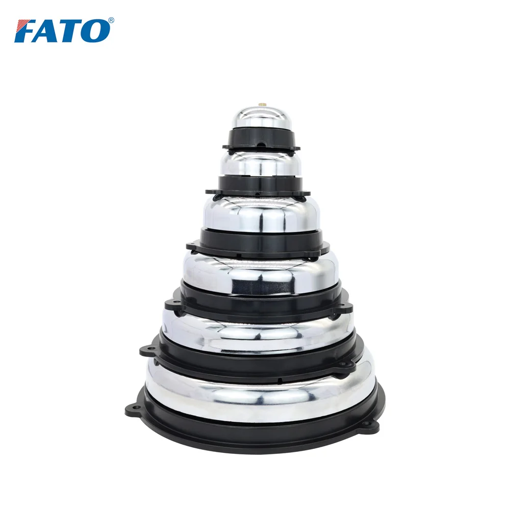FATO EBL Electric Bell 75-300mm Stainless Steel 98db Factory School 220/110/48/36/24/12V AC DC Emergency Alarm External Striking