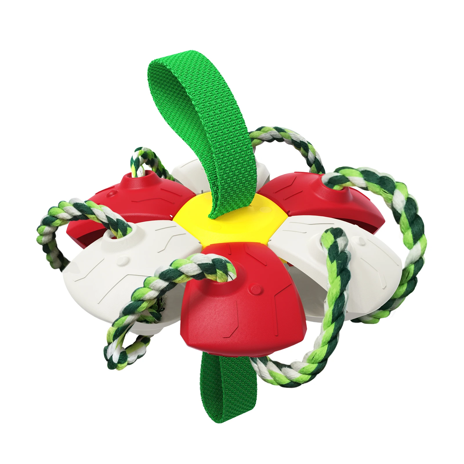 Pet Toys New Small Medium Large Dog Flying Discs Training Interactive Toy Puppy Rubber Fetch Flying Disc Cotton Rope Molar Rope