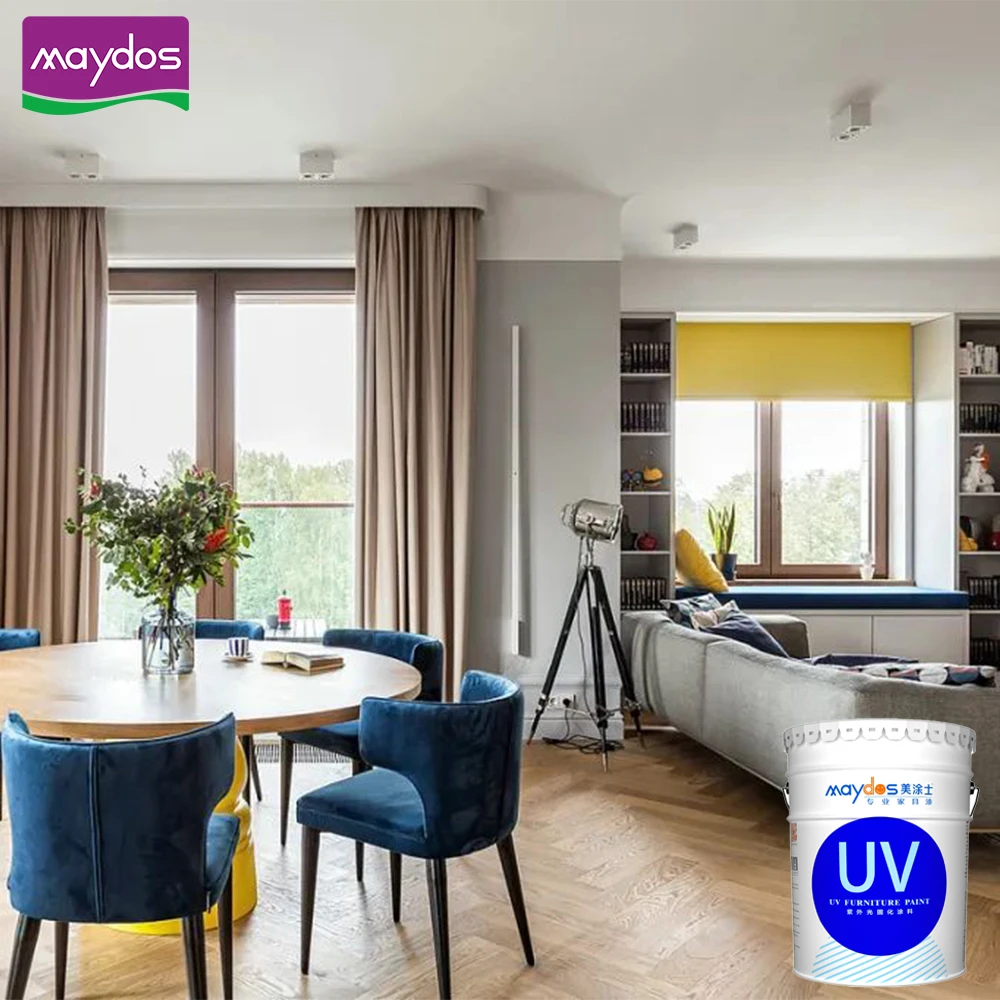 Maydos Scratch Resistant UV lamp dry Liquid Pvc Coating Wood Paint