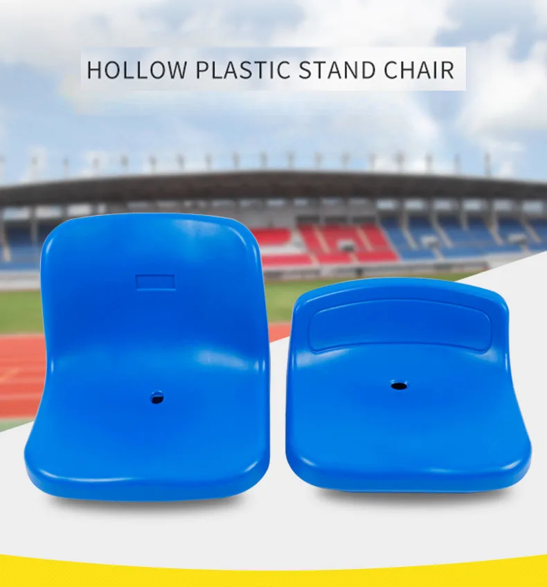 Wholesale Hollow Plastic Stand Chair Middle Back Tribune Stadium Soccer Goals Outdoor Gym Seating