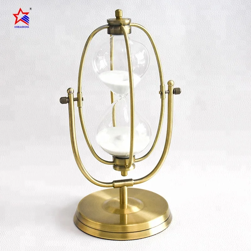 Modern Home Decor Office Desk Hourglass Stylish Half Hourglass Design Half Hour Sand Clock