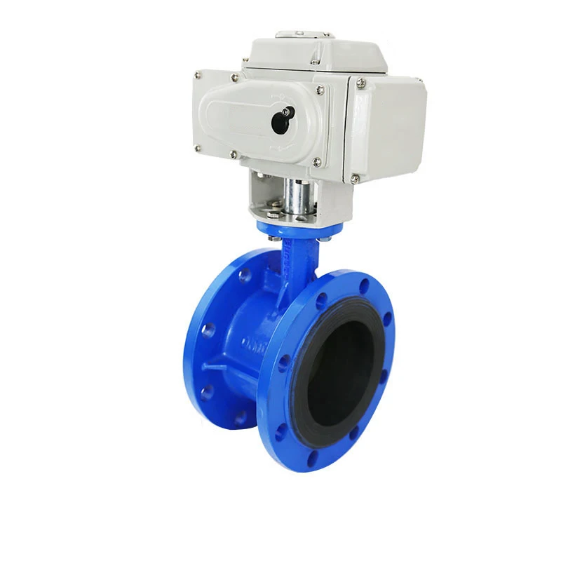 Cast Iron Electric Actuator Flange Butterfly Valve for Water Boiler industry Stainless steel cast steel ductile