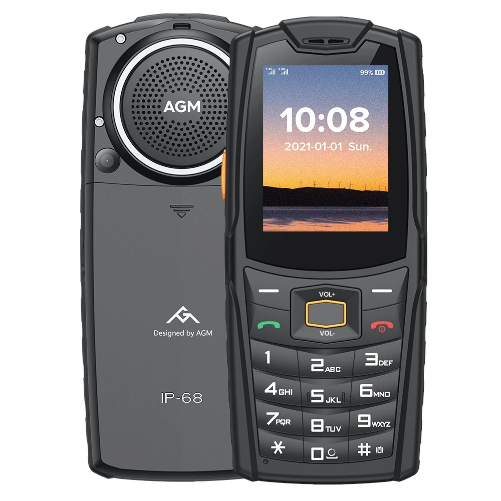 Wholesale Agm M6 Rugged Telephone 2.4Inch T107 48+128Mb 5200Mah Long Standby Time Keypad Phone