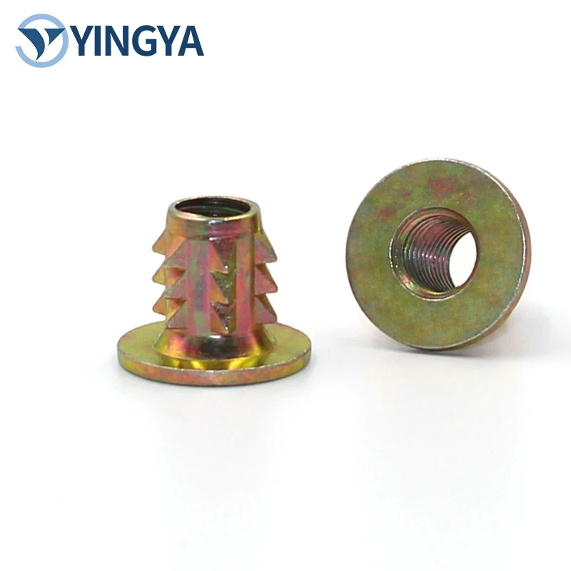 Galvanized Screw with Zinc Alloy Thorn Mother Embedded Nut Laminate Link Inner and Outer Teeth Furniture Hardware Accessories