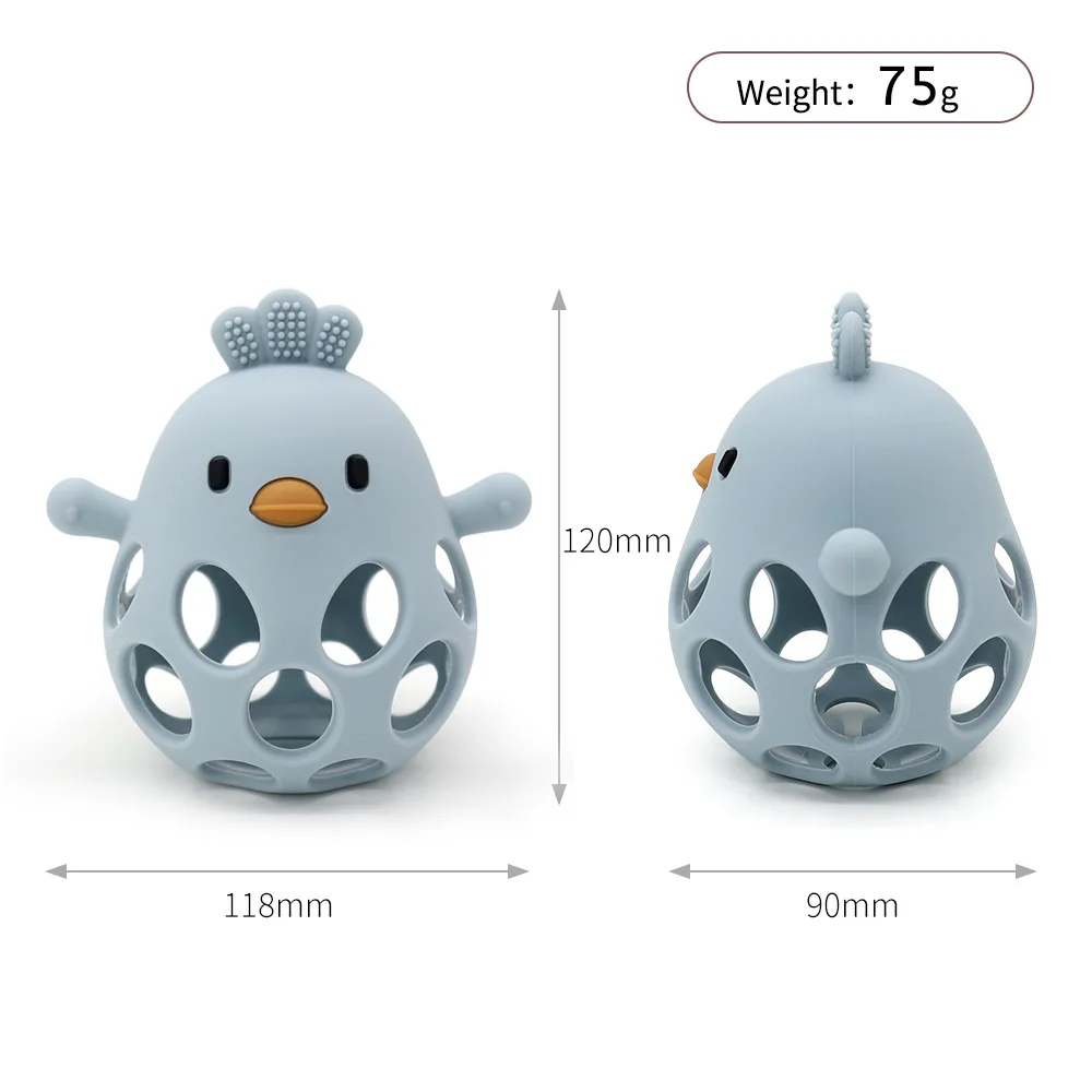 Wholesale 2024 BPA Free Autism Sensory Chick Hand Silicone Teether Baby Teething Toys