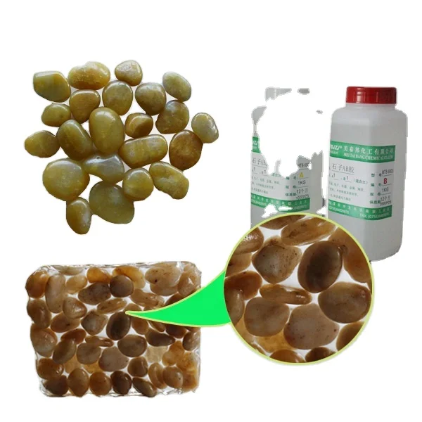 stone glue gravel binder  resin pebbles floor pu resin  liquid rubber aliphatic polyurethane resin driveway paving stone