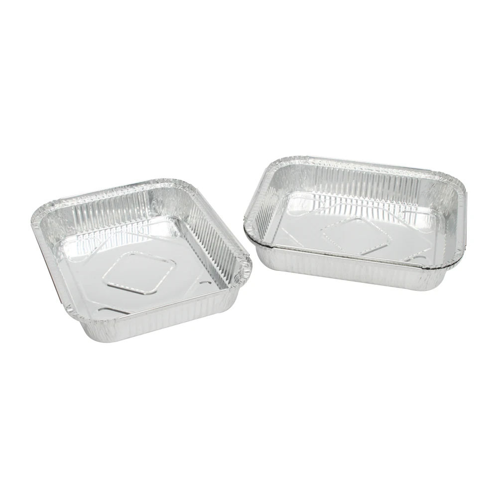 Factory Direct Sale Rectangle Disposable BBQ manufacture Aluminium Foil Container Box Price