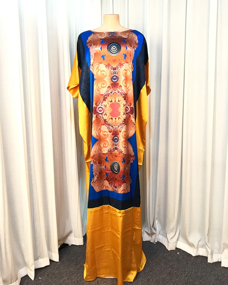 
African Print long Dress For Women Maxi Dresses Dashiki Robe Female African Clothes 