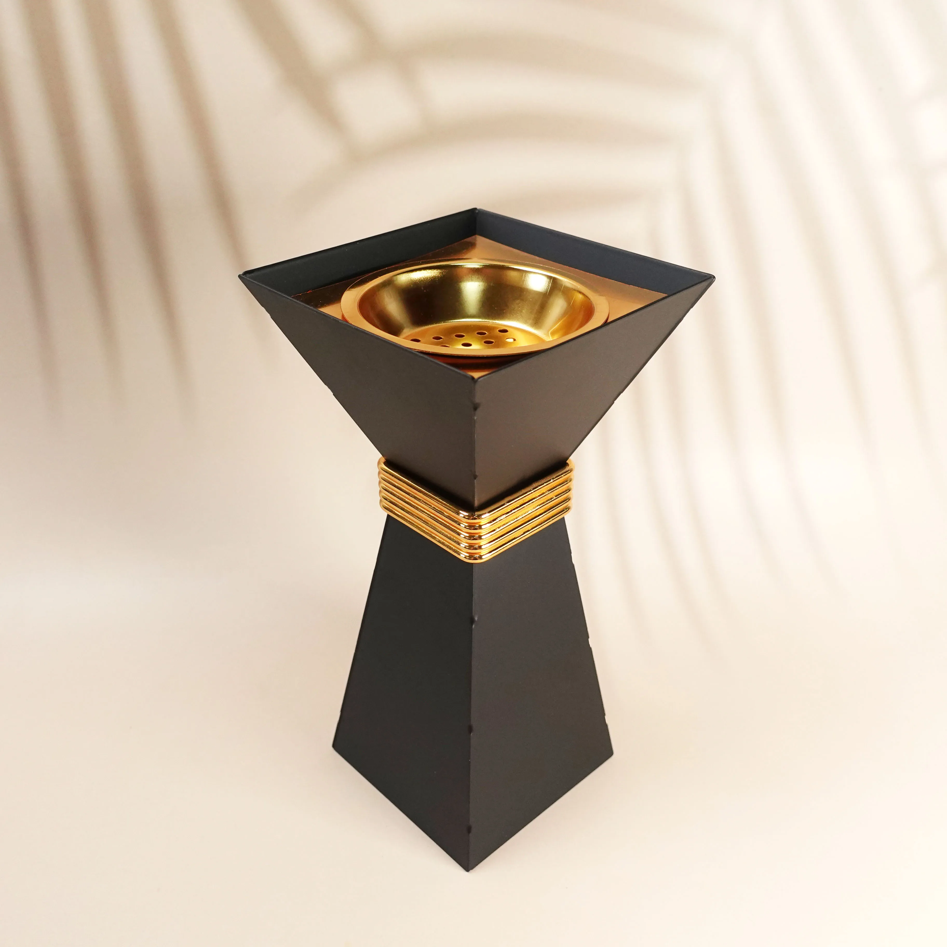 New series cup-shaped incense burner bracket metal black Arabic incense burner decoration hotel gift