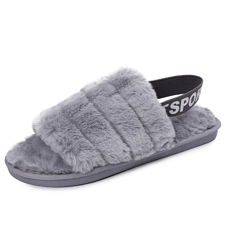  Высокое качество uggging на меху дизайнерские Fuzzy летные домашние ремень женские белые Тапочки с