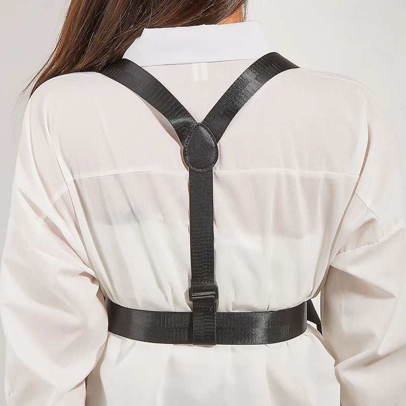 Simple Fashion Black Canvas Corset Belt Adult Strap Girdle Ladies Polyester Posture Corrector Suspender