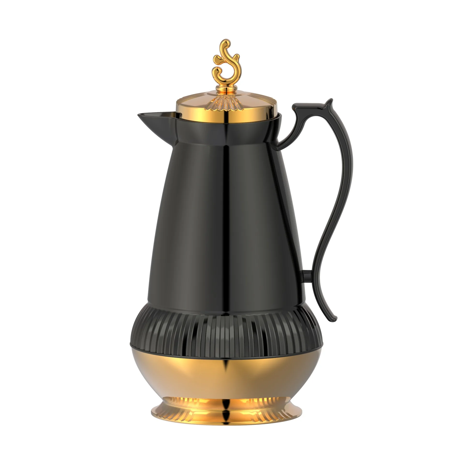 Wholesale Hot selling Arabian Coffee Pot 1L luxury design custom decorative metal thermos pot