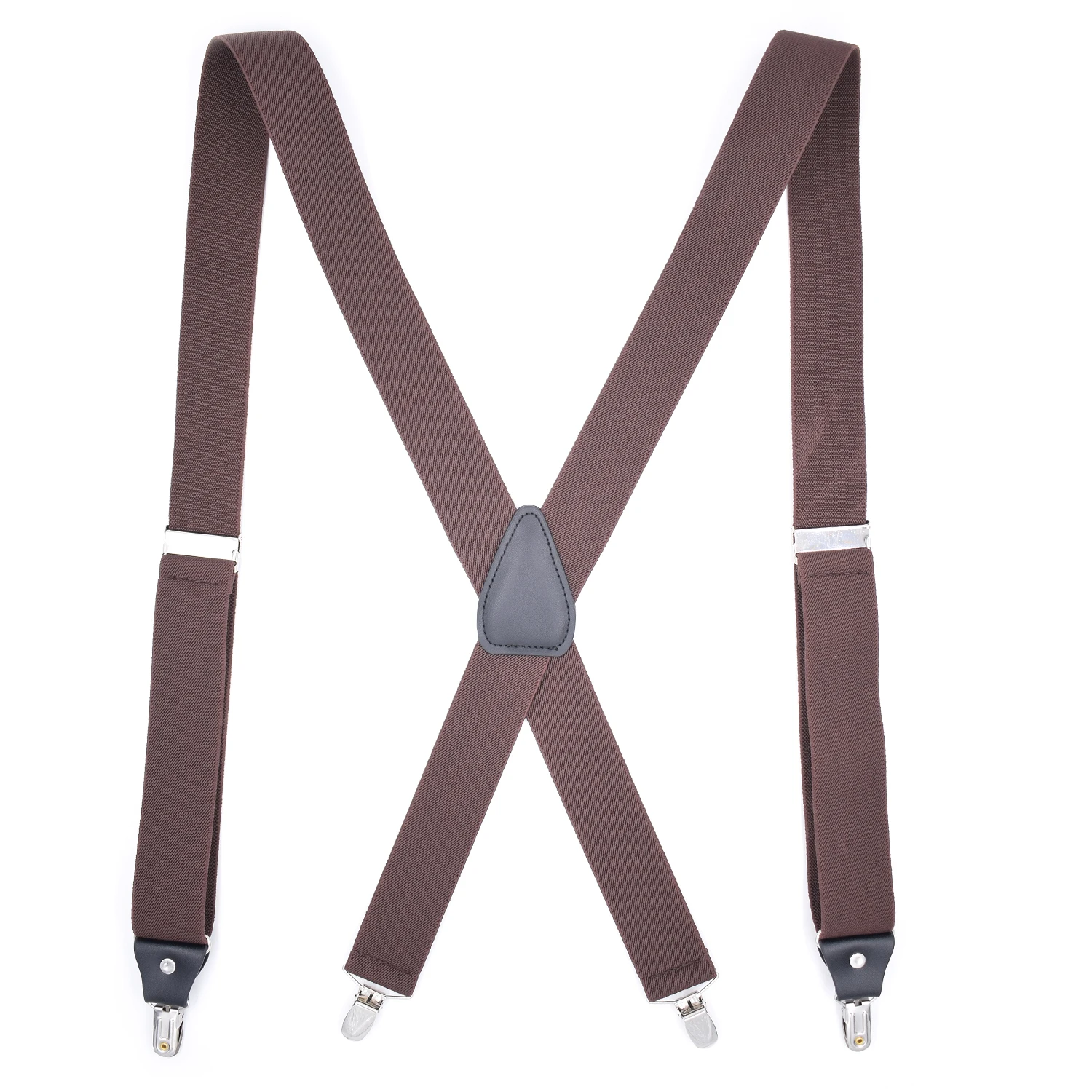 Hot Sale Fashion X Back Suspenders With Microfiber Leather fittings Underpants Suspenders