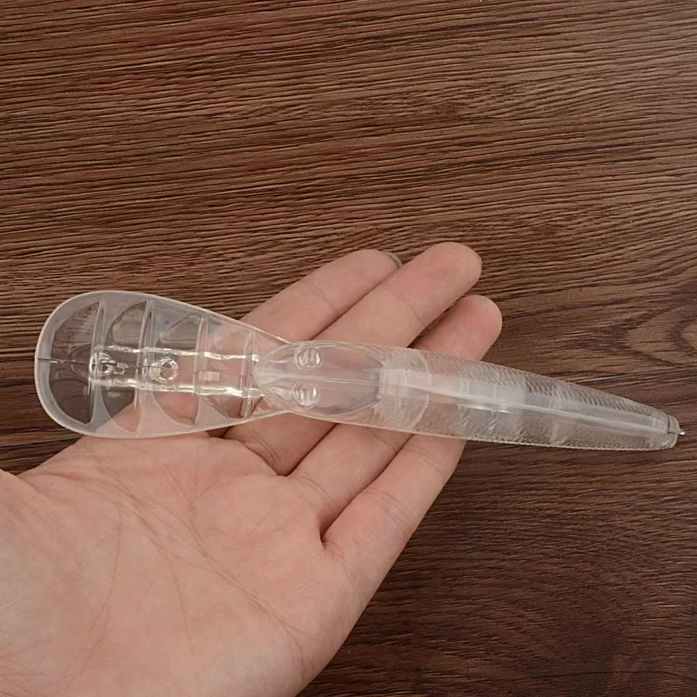 G15 Unpainted Lure Bait 19.5G/16.8CM Transparent Plastic bead Bait Artificial Long casting Lure Fishing Lure Accessories