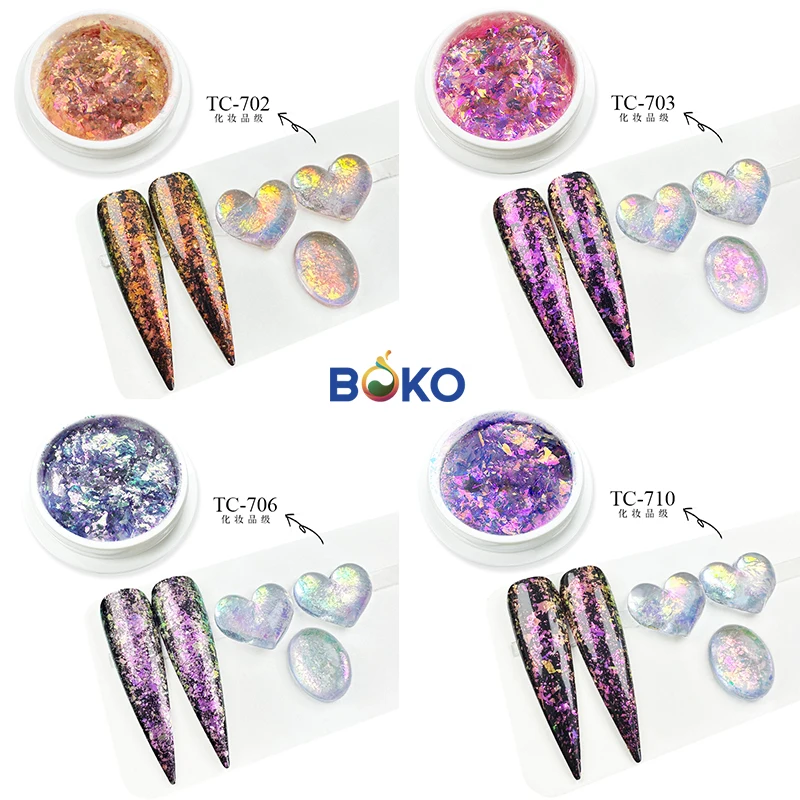 Cosmetic Grade Chromium Chameleon Flakes Pigment Shining Makeup/Nail Art Glitter Pigment