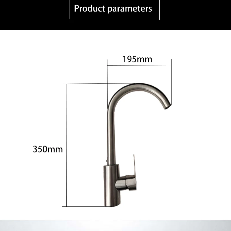  Brushed Bar Prep Kitchen Sink Faucet with Single Handle Hot Cold Mixer Tap 304 Solid Stainless steel faucet