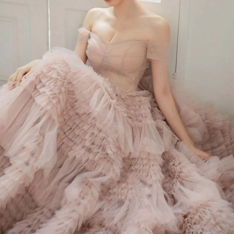 LSCZ26 Long Fashion Ladies Dress Sleeveless Elegant Backless Pink Evening Dress Women