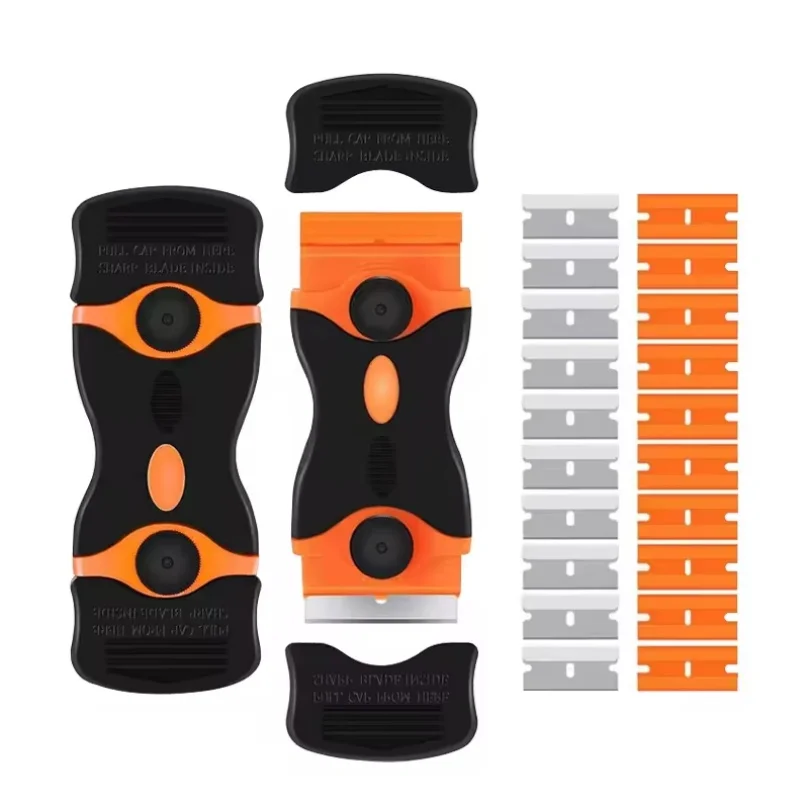 Scraper Car sticker remover Scraper Glass hob Scraper cleaner with 20 blades, Blade razor blade scraping tool set