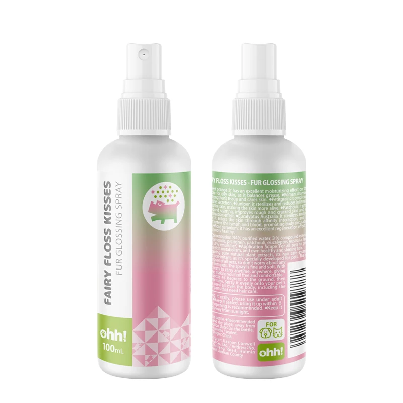 
Ohh pet products supply organic natural Fur Glossing Spray 