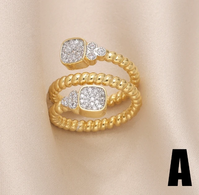 Wholesale Gold Plated Pearl Ring Dainty Gold Plated Rhinestone Knot Ring For Women Girls