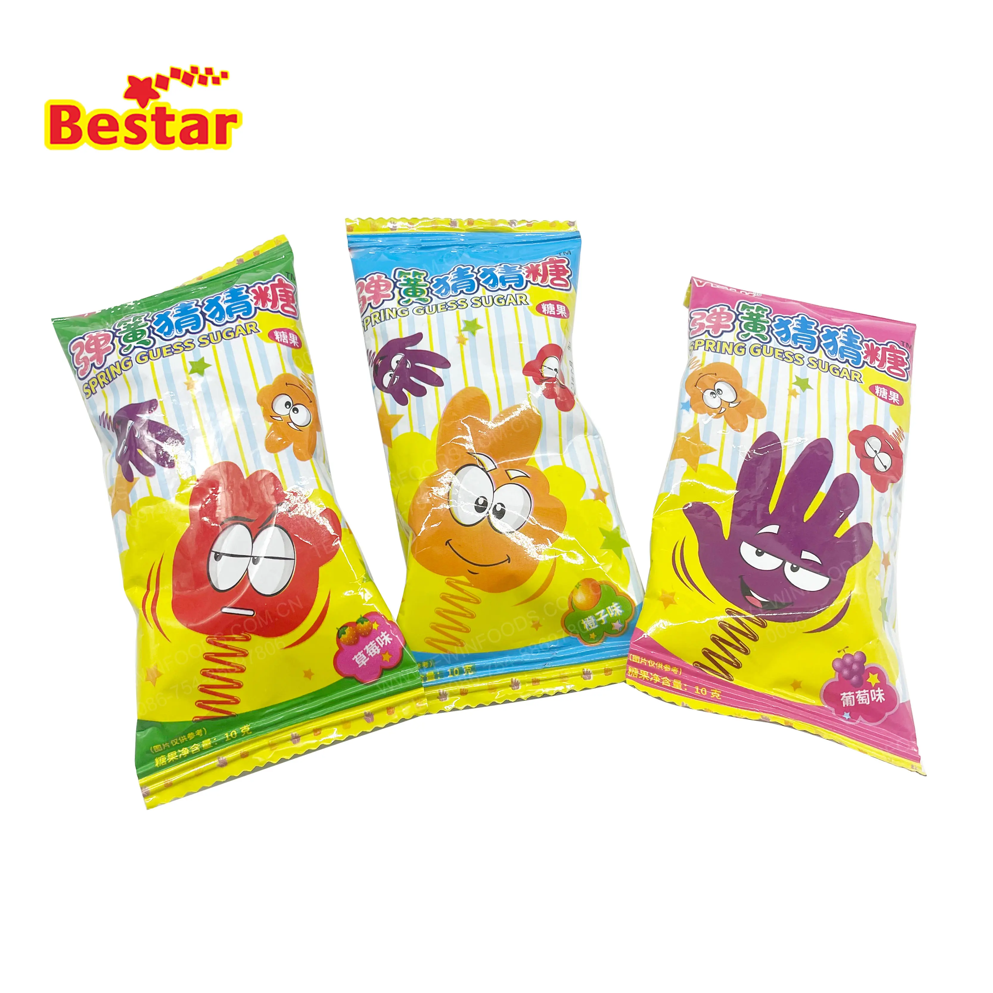lollipop china oem  toy candy fruit lollipop spring guess sugar rock paper scissors