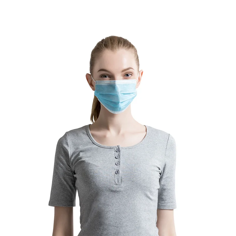 Trustworthy POWECOM Brand Manufacturer 3 Ply Face Mask Disposable Face Masks Mask Melt-blown Fabric Non Woven Best Selling