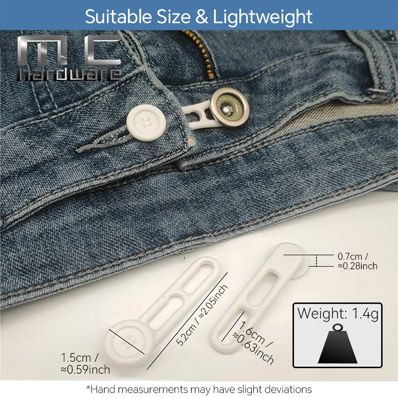 Wholesale Gadgets Rigid Plastic Accessories for Clothes Button Garment Accessories Denim Button Extender Shirt Button Extenders