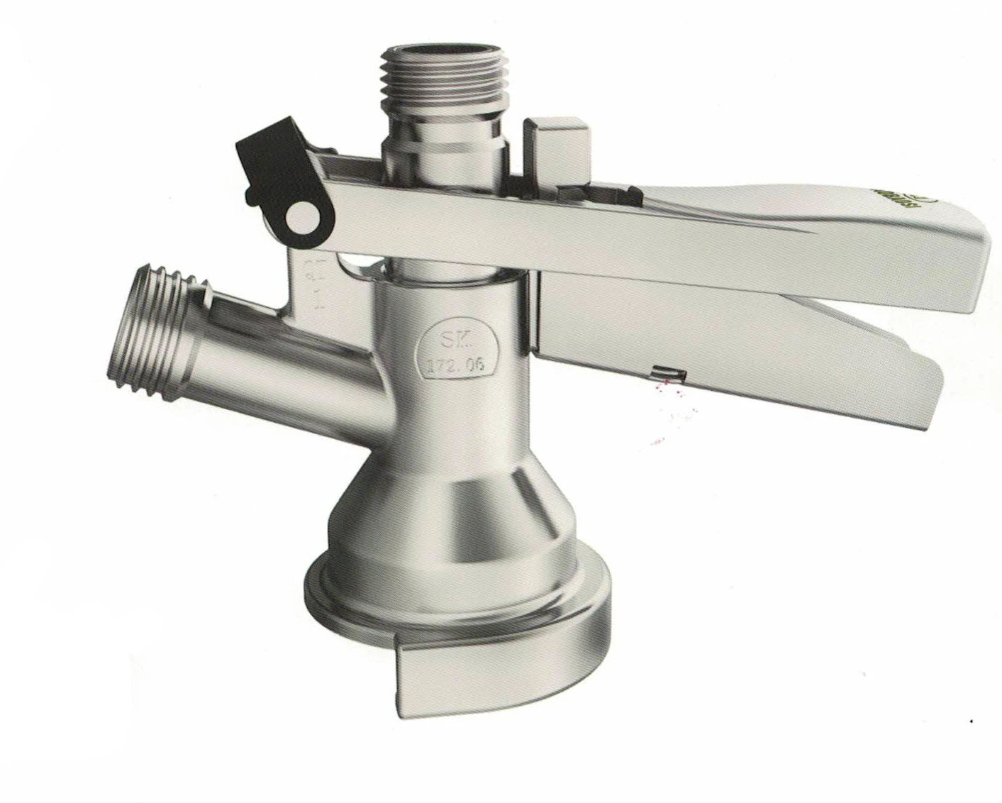BKC20022 304 S.S Z-образный дозатор для пива, соединитель для бочонка с ручкой S.S