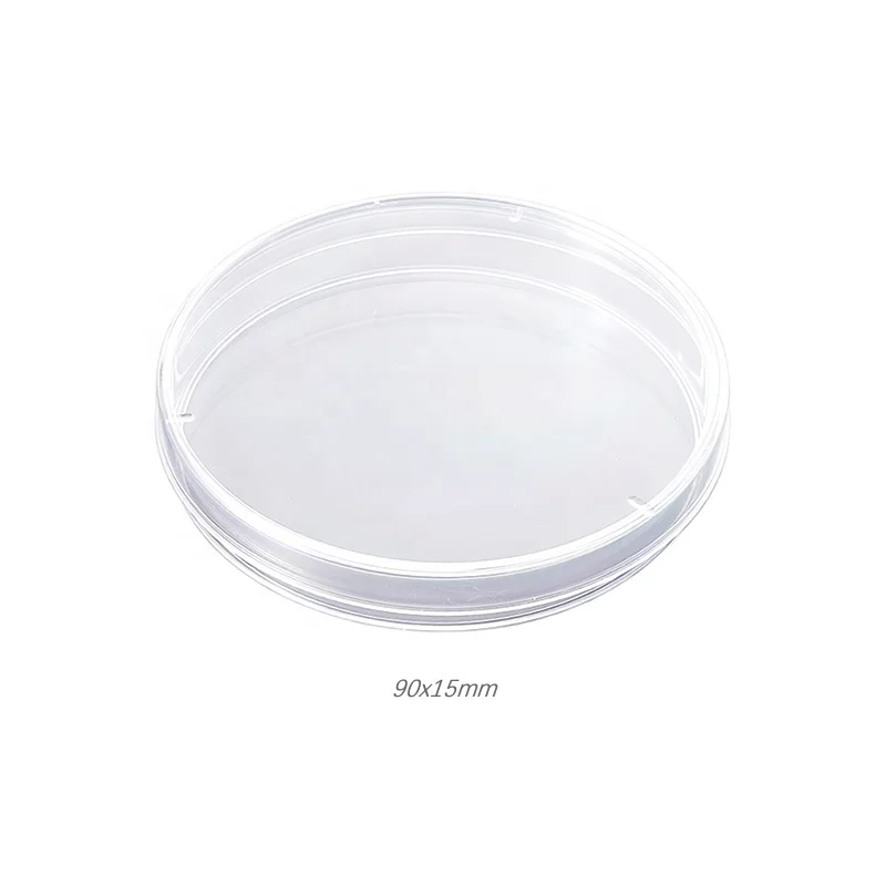 Round Transparent Breathable Medical Reusable Cheap Petri Wholesale Sterile Plastic Petri Dish 90x15mm 3vents